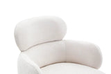 Chaise Pivotante de Salle à Manger ROXANA en Tissu - 59 x 58 cm