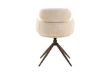 Chaise Pivotante de Salle à Manger ROXANA en Tissu - 59 x 58 cm