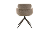 Chaise Pivotante de Salle à Manger ROXANA en Tissu - 59 x 58 cm