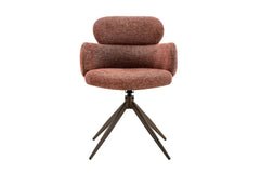 Chaise Pivotante de Salle à Manger ROXANA en Tissu - 59 x 58 cm