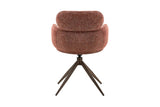 Chaise Pivotante de Salle à Manger ROXANA en Tissu - 59 x 58 cm