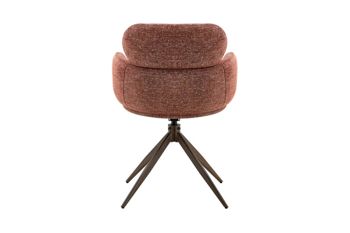 Chaise Pivotante de Salle à Manger ROXANA en Tissu - 59 x 58 cm