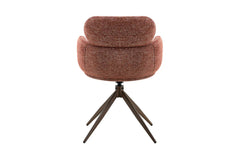 Chaise Pivotante de Salle à Manger ROXANA en Tissu - 59 x 58 cm