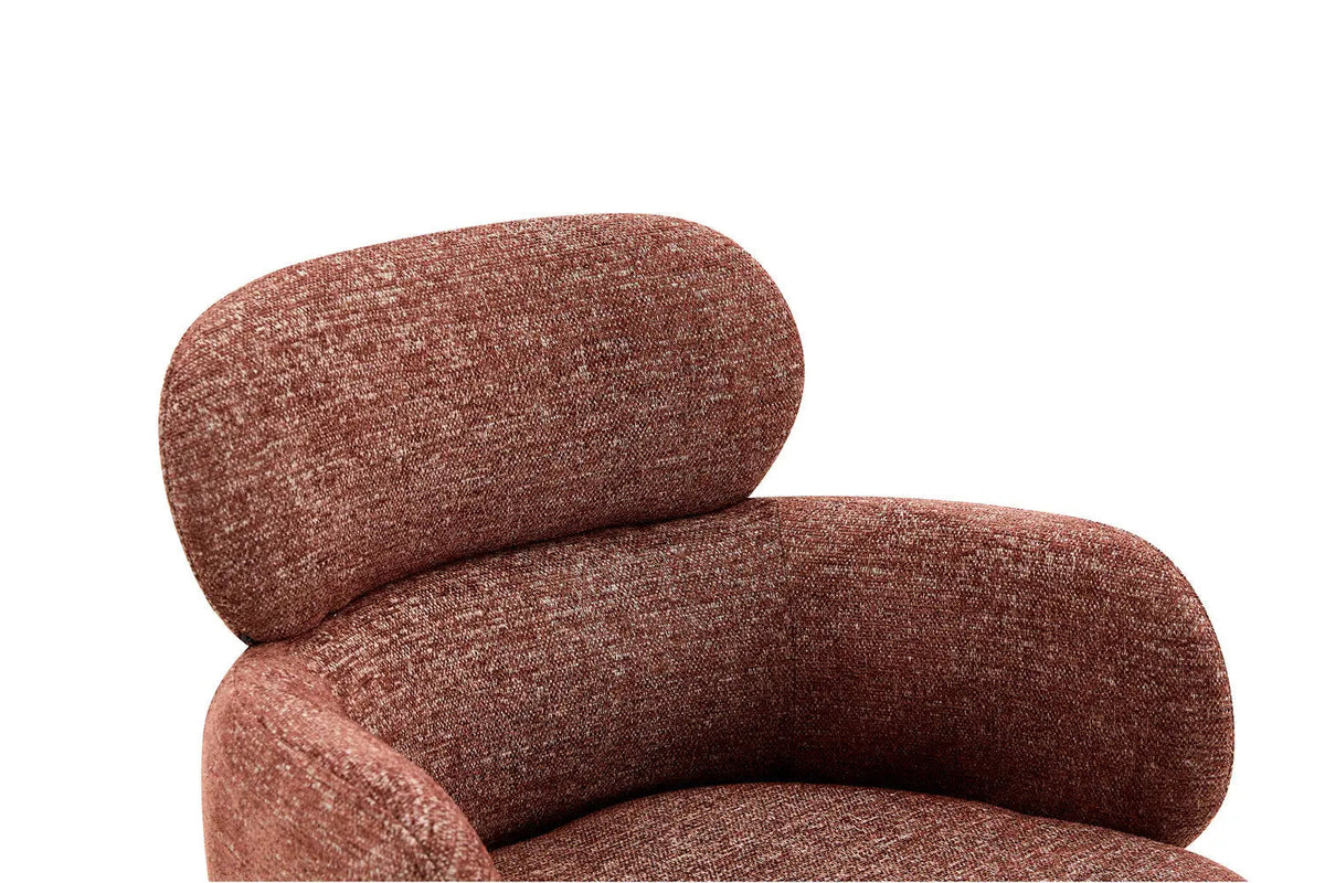 Chaise Pivotante de Salle à Manger ROXANA en Tissu - 59 x 58 cm