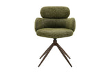 Chaise Pivotante de Salle à Manger ROXANA en Tissu - 59 x 58 cm