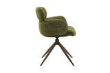 Chaise Pivotante de Salle à Manger ROXANA en Tissu - 59 x 58 cm