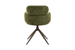 Chaise Pivotante de Salle à Manger ROXANA en Tissu - 59 x 58 cm