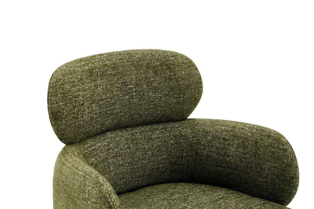 Chaise Pivotante de Salle à Manger ROXANA en Tissu - 59 x 58 cm