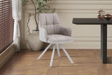 Chaise Pivotante de Salle à Manger SOLEN en Tissu - 55 x 62 cm