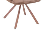 Chaise Pivotante de Salle à Manger SOLEN en Tissu - 55 x 62 cm
