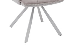 Chaise Pivotante de Salle à Manger SOLEN en Tissu - 55 x 62 cm