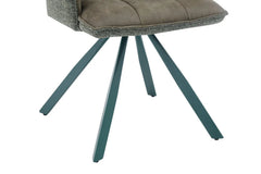 Chaise Pivotante de Salle à Manger SOLEN en Tissu - 55 x 62 cm