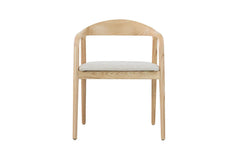Chaise avec Accoudoirs CLARA en Bois de Frêne - 57 x 66.5 cm
