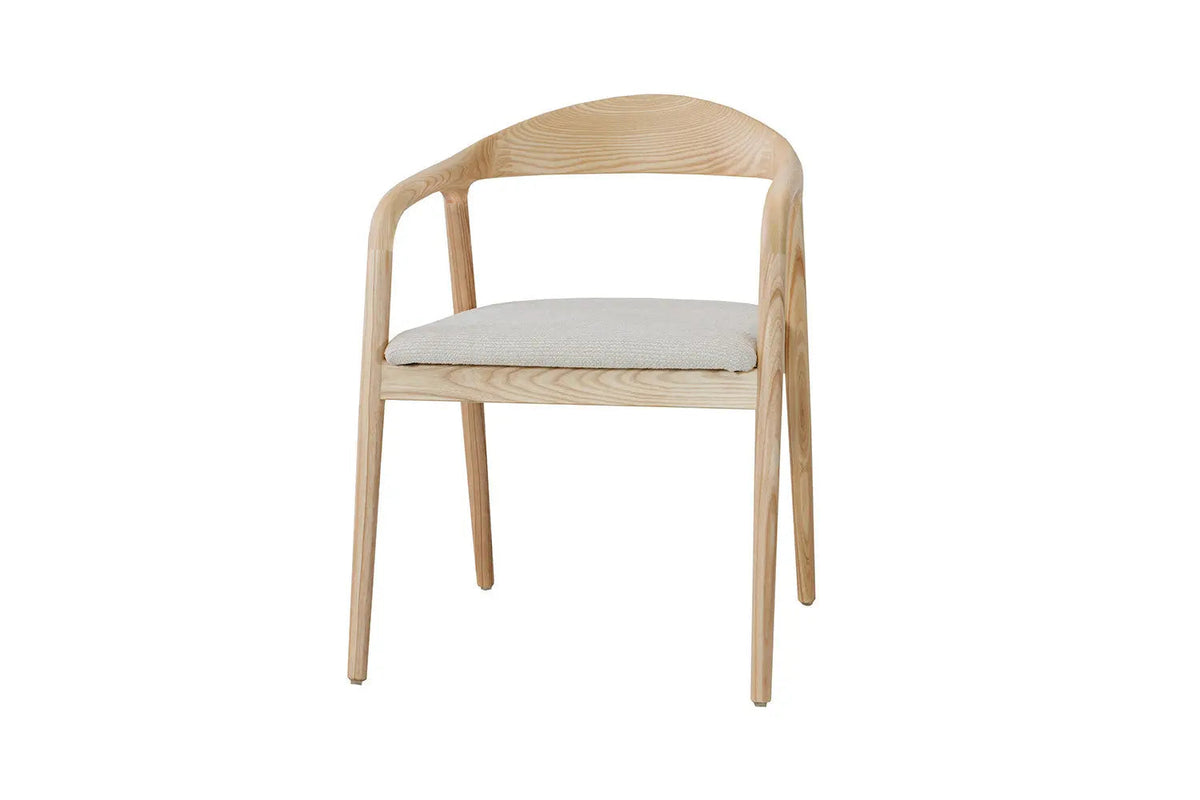 Chaise avec Accoudoirs CLARA en Bois de Frêne - 57 x 66.5 cm