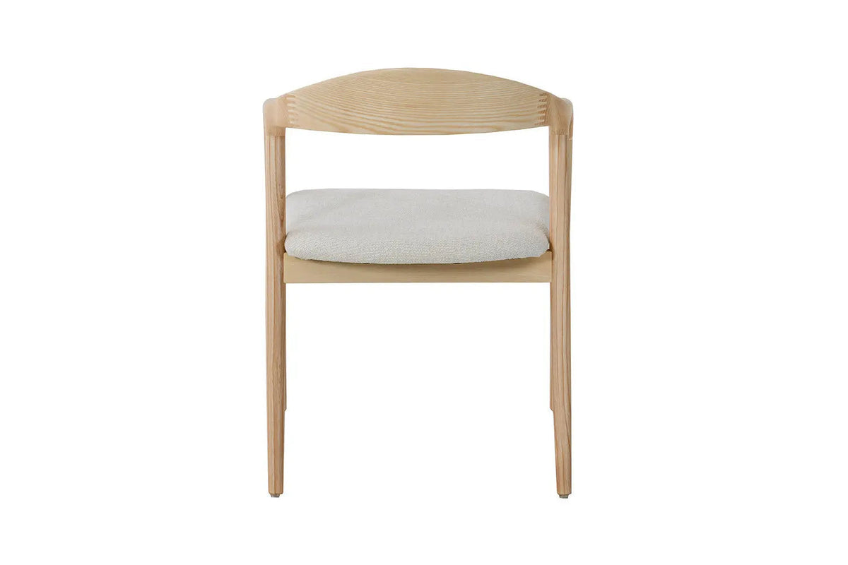 Chaise avec Accoudoirs CLARA en Bois de Frêne - 57 x 66.5 cm