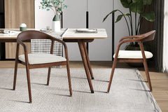 Chaise avec Accoudoirs CLARA en Bois de Frêne - 57 x 66.5 cm