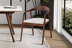 Chaise avec Accoudoirs CLARA en Bois de Frêne - 57 x 66.5 cm