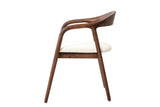 Chaise avec Accoudoirs CLARA en Bois de Frêne - 57 x 66.5 cm