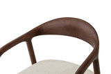 Chaise avec Accoudoirs CLARA en Bois de Frêne - 57 x 66.5 cm