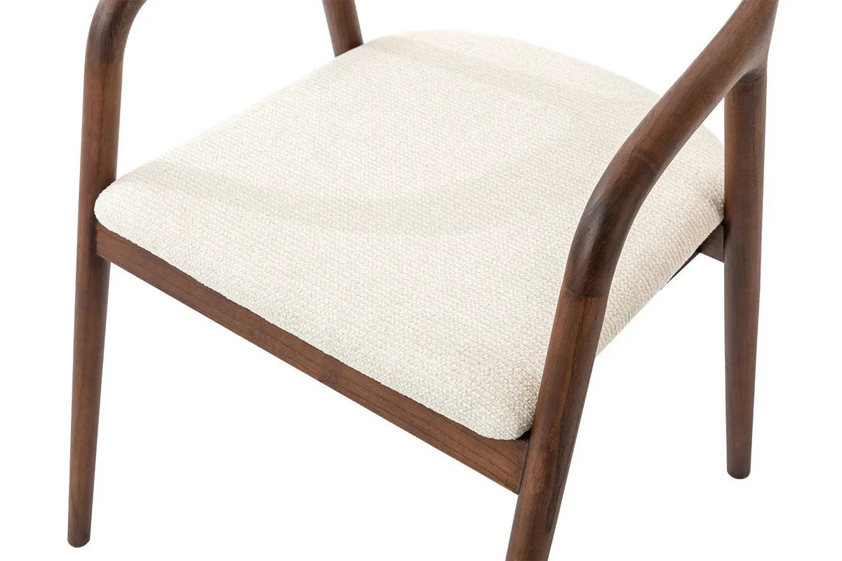 Chaise avec Accoudoirs CLARA en Bois de Frêne - 57 x 66.5 cm