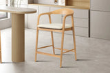 Chaise de Bar CLARA en Bois de Frêne - 55.5 x 57.5 cm