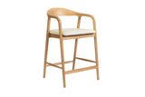 Chaise de Bar CLARA en Bois de Frêne - 55.5 x 57.5 cm