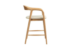 Chaise de Bar CLARA en Bois de Frêne - 55.5 x 57.5 cm