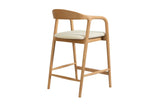 Chaise de Bar CLARA en Bois de Frêne - 55.5 x 57.5 cm