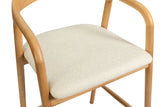 Chaise de Bar CLARA en Bois de Frêne - 55.5 x 57.5 cm