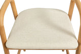 Chaise de Bar CLARA en Bois de Frêne - 55.5 x 57.5 cm