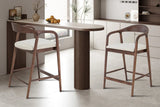 Chaise de Bar CLARA en Bois de Frêne - 55.5 x 57.5 cm