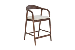 Chaise de Bar CLARA en Bois de Frêne - 55.5 x 57.5 cm