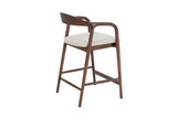 Chaise de Bar CLARA en Bois de Frêne - 55.5 x 57.5 cm