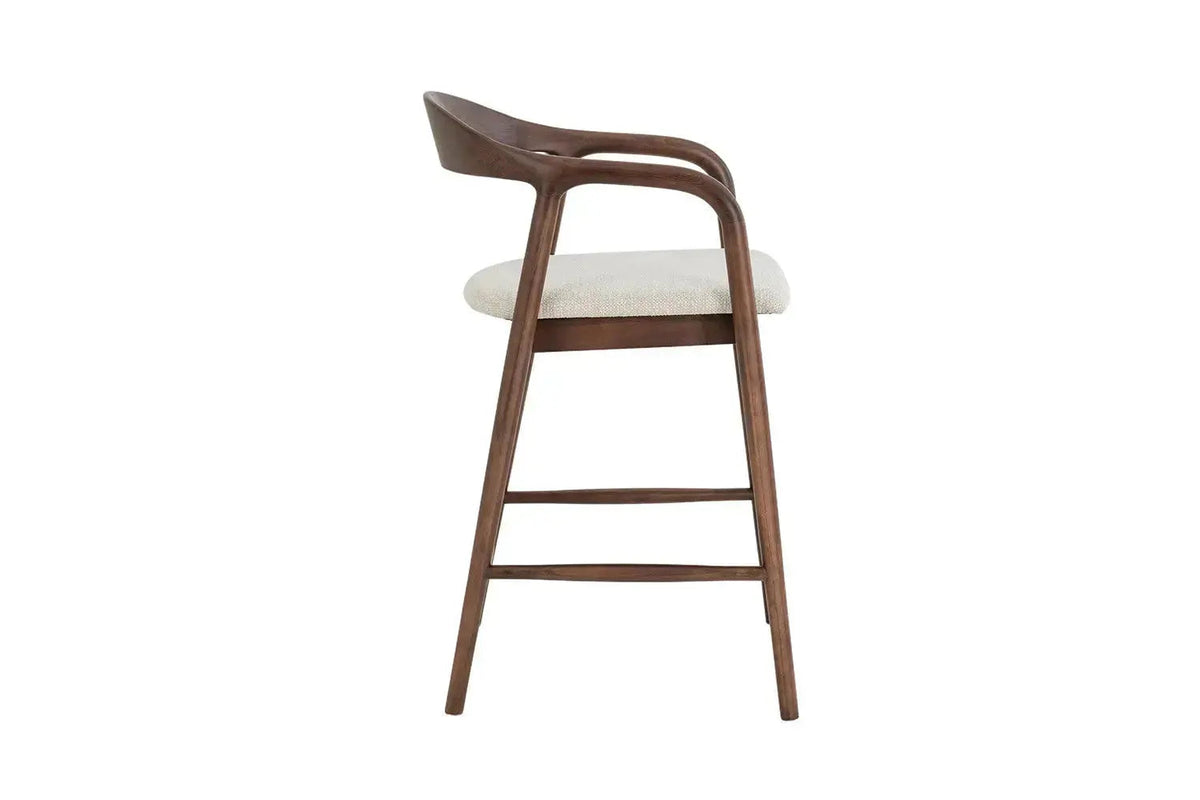 Chaise de Bar CLARA en Bois de Frêne - 55.5 x 57.5 cm