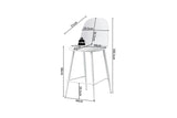 Chaise de Bar JASMYN - 44 x 51 cm
