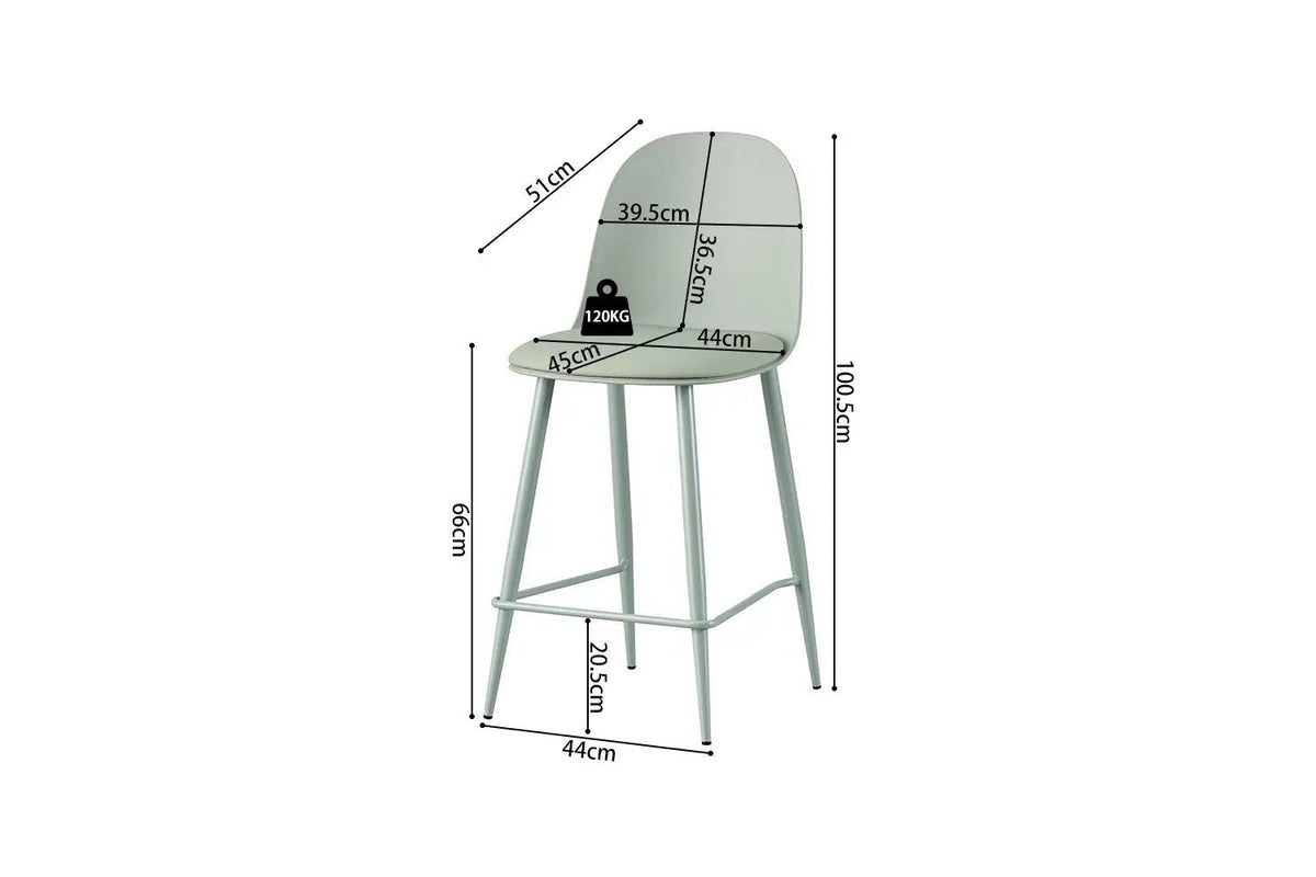 Chaise de Bar JASMYN - 44 x 51 cm