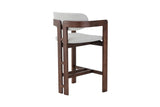 Chaise de Bar KAMELIA Beige en Bois de Frêne - 56 x 52 cm