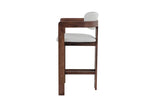 Chaise de Bar KAMELIA Beige en Bois de Frêne - 56 x 52 cm