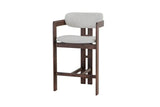 Chaise de Bar KAMELIA Beige en Bois de Frêne - 56 x 52 cm