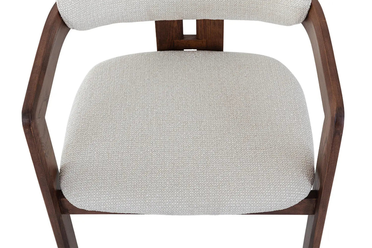 Chaise de Bar KAMELIA Beige en Bois de Frêne - 56 x 52 cm