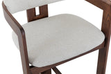 Chaise de Bar KAMELIA Beige en Bois de Frêne - 56 x 52 cm