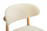 Chaise de Bar KAYLA en Chêne Massif Beige - 50 x 56 cm