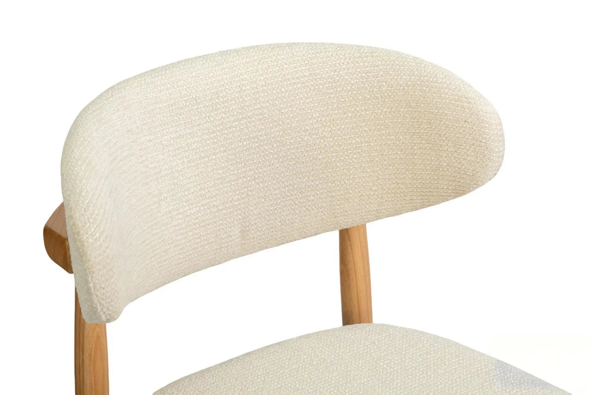 Chaise de Bar KAYLA en Chêne Massif Beige - 50 x 56 cm