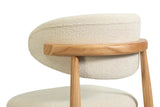 Chaise de Bar KAYLA en Chêne Massif Beige - 50 x 56 cm