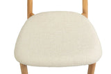 Chaise de Bar KAYLA en Chêne Massif Beige - 50 x 56 cm