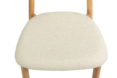 Chaise de Bar KAYLA en Chêne Massif Beige - 50 x 56 cm