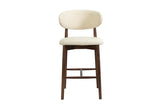 Chaise de Bar KAYLA en Chêne Massif Beige - 50 x 56 cm