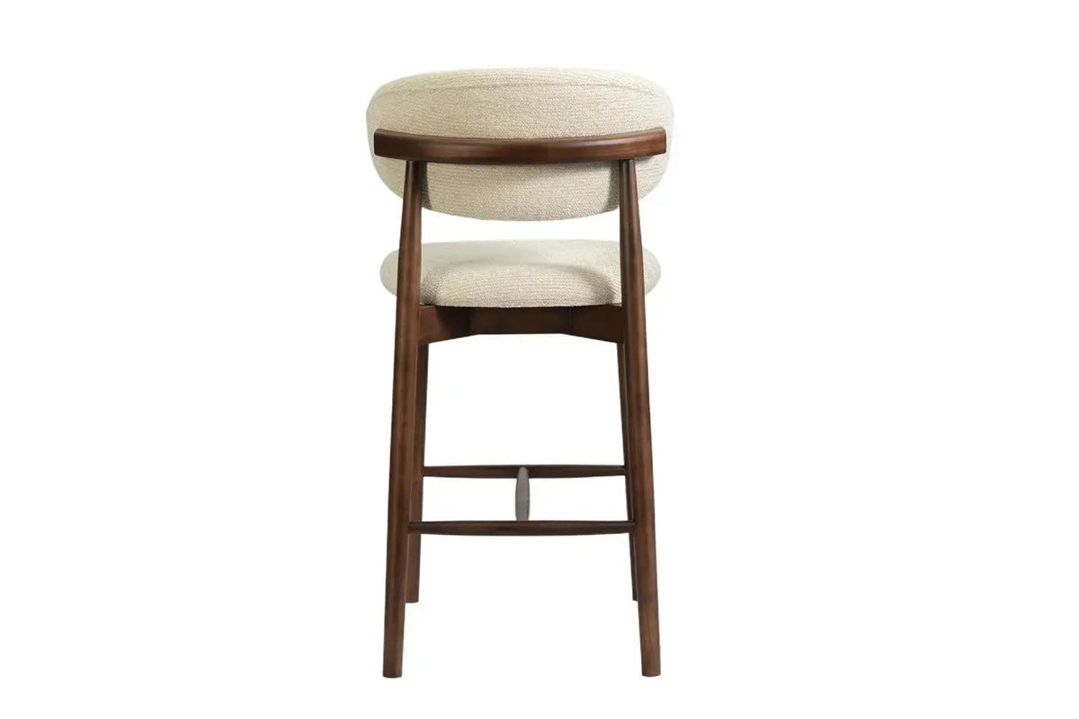 Chaise de Bar KAYLA en Chêne Massif Beige - 50 x 56 cm