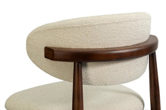Chaise de Bar KAYLA en Chêne Massif Beige - 50 x 56 cm