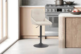 Chaise de Bar Pivotante SABA en Tissu - 50 x 60 cm
